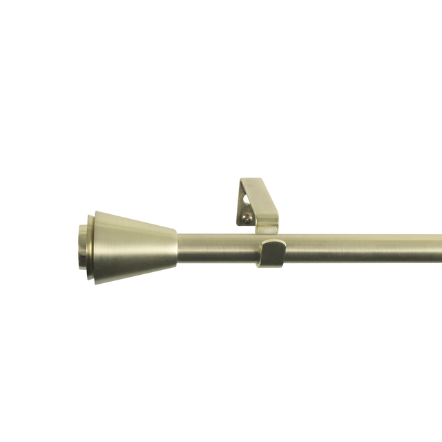 Kit bastone per tenda a pressione estensibile da 160 a 300 cm Orno in acciaio verniciato dorato opaco Ø 19 mm INSPIRE