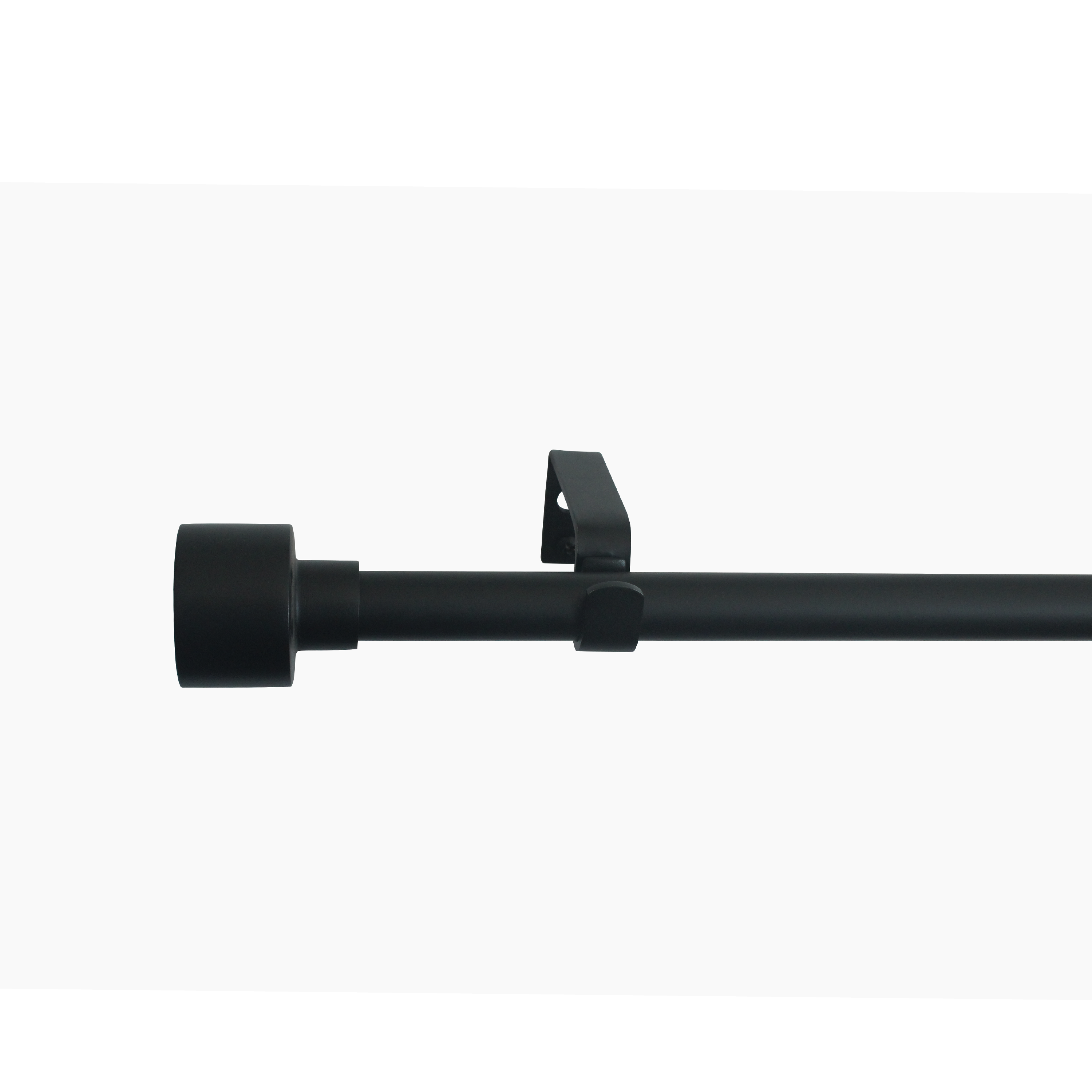 Kit de barras para cortina metal dup inspire negro d16-19mm ext 120 a 210 cm