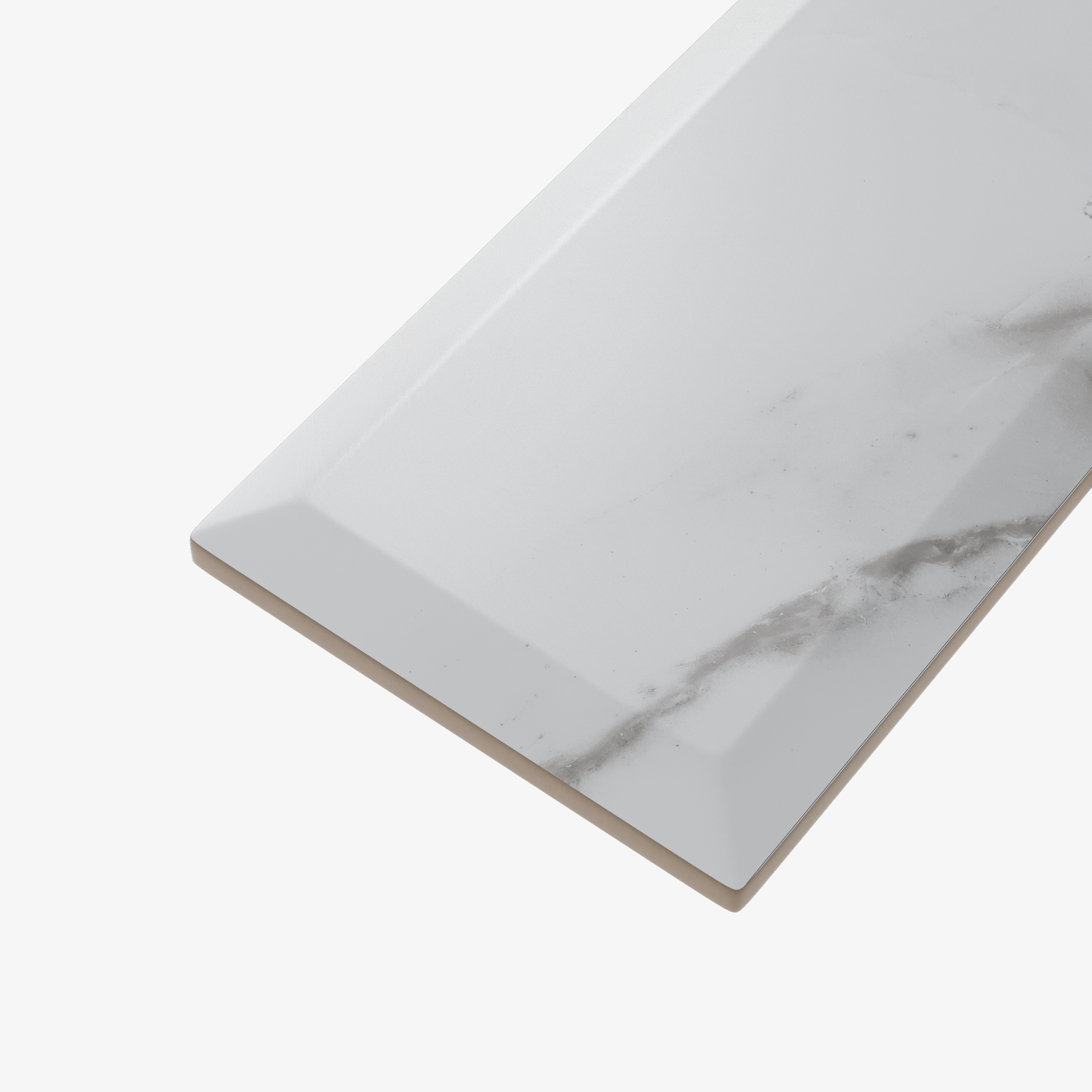 Azulejo cerámico Metro efecto mármol blanco mármol mate 10x20 cm ARTENS - 2