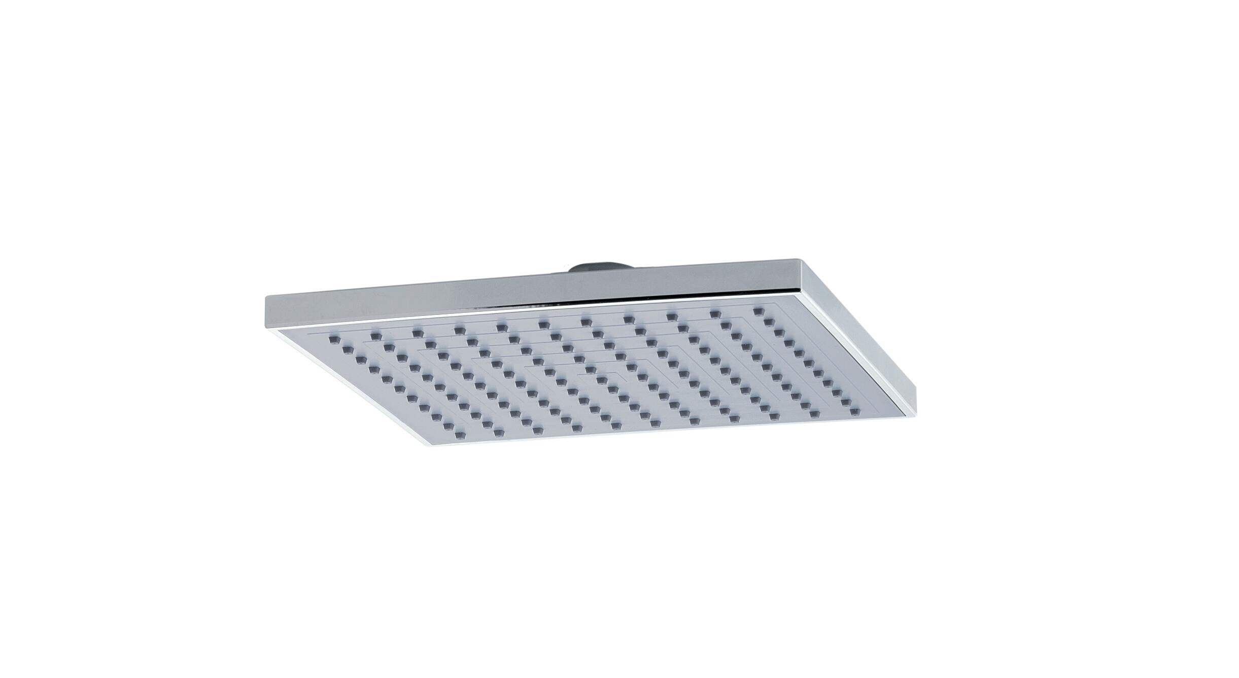 Soffione doccia Plus 03 in abs cromato L 20 x H 6.5 x P 20 cm anticalcare 1 getto - 2