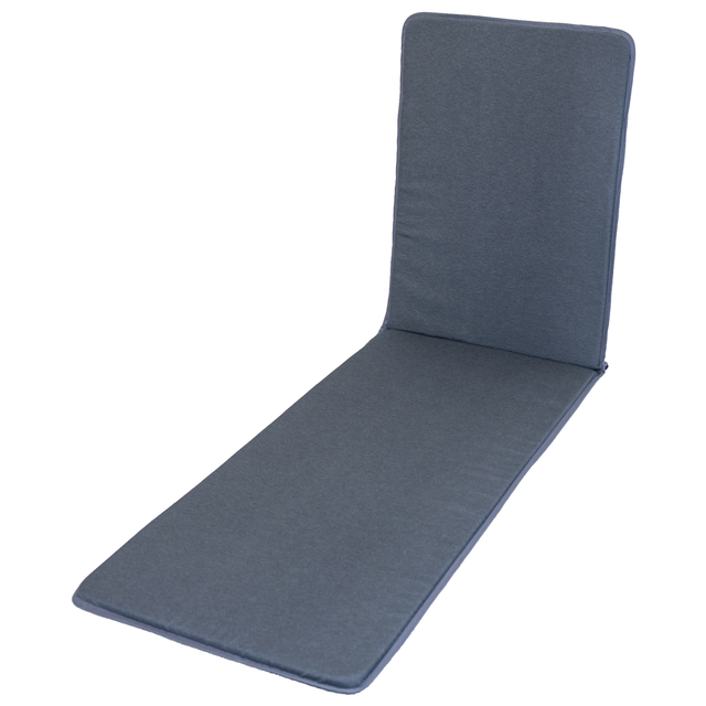 Coussin de bain de soleil NATERIAL Soft gris anthracite, l.55 x L.190 cm
