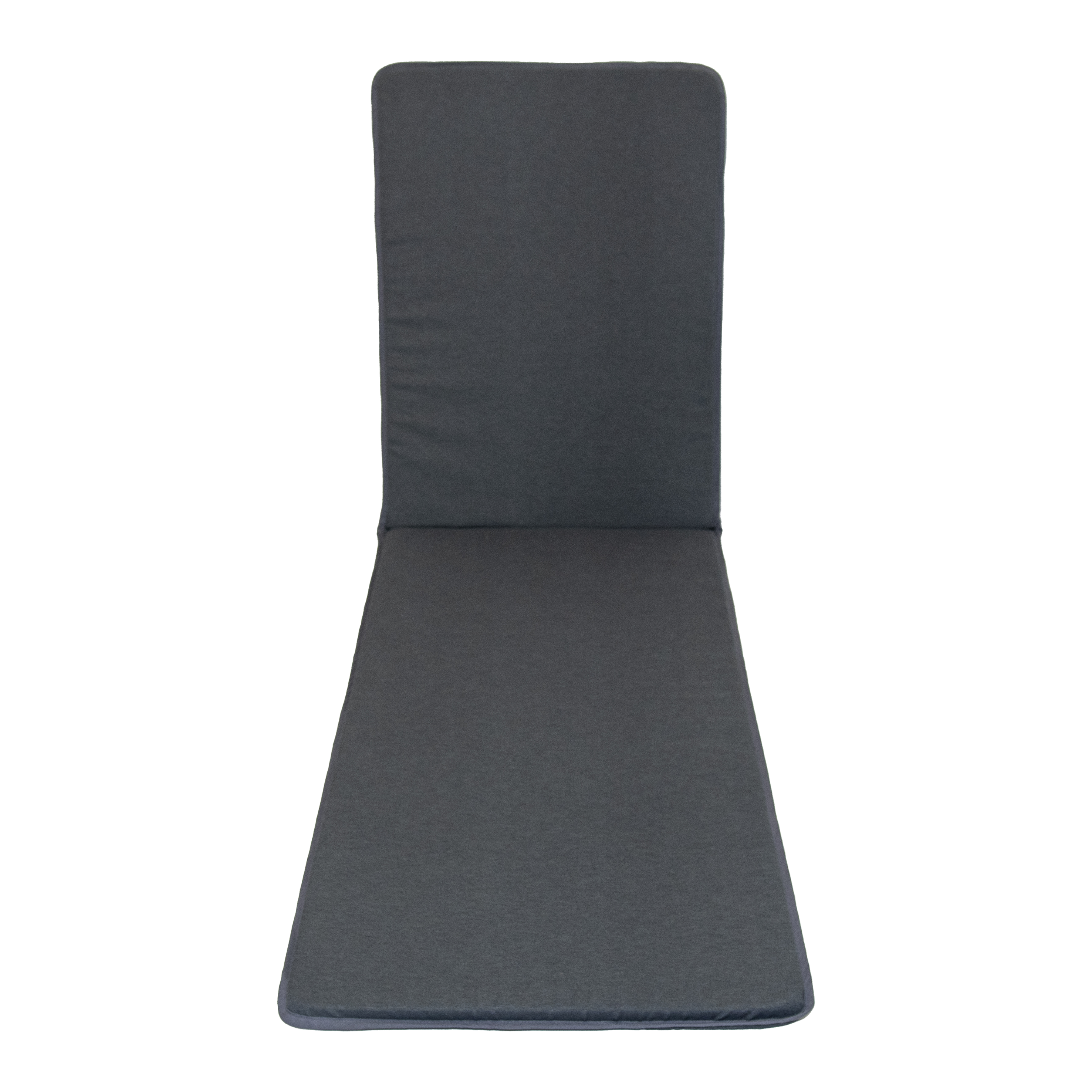 Cuscino per lettino in cotone e poliestere grigio 55 x 190 x Sp 3 cm - 2