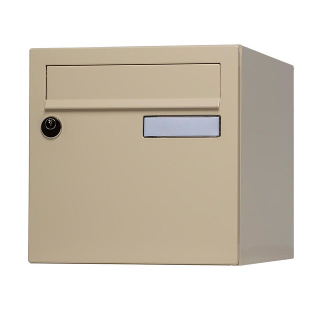 Boîte aux lettres normalisée 2 portes RENZ Essentiel acier ivoire brillant