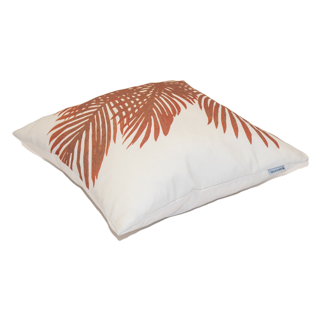 Coussin d'extérieur décoratif NATERIAL Palms orange soda, l.45 x L.45 cm