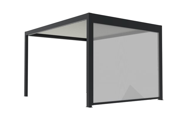 store latéral guidé TIERAL pour pergola Caleta autoportante gris anthracite