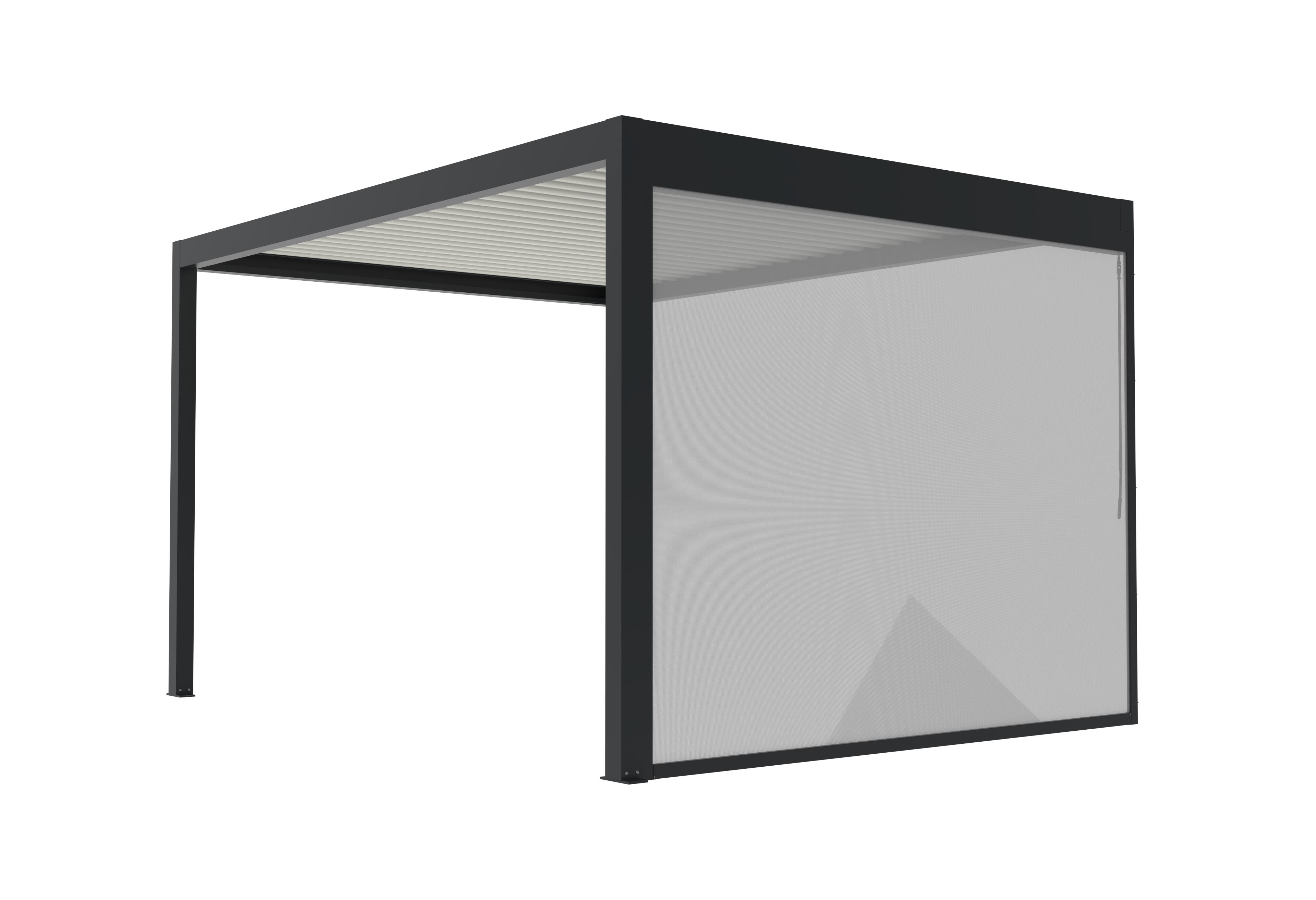 structure gris 7016 sablé et toile gris clair