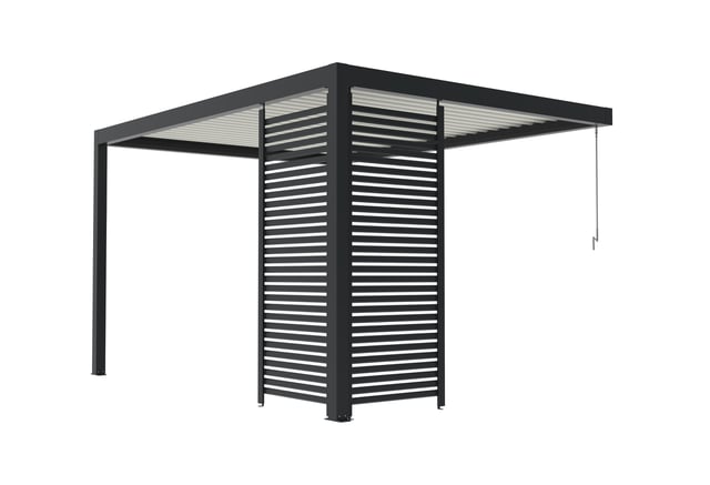 Paroi ajourée largeur 0m96 TIERAL pour pergola Caleta gris anthracite
