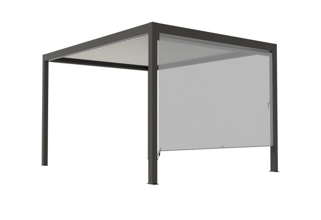 store latéral sans guide TIERAL pour pergola Caleta autoportante gris