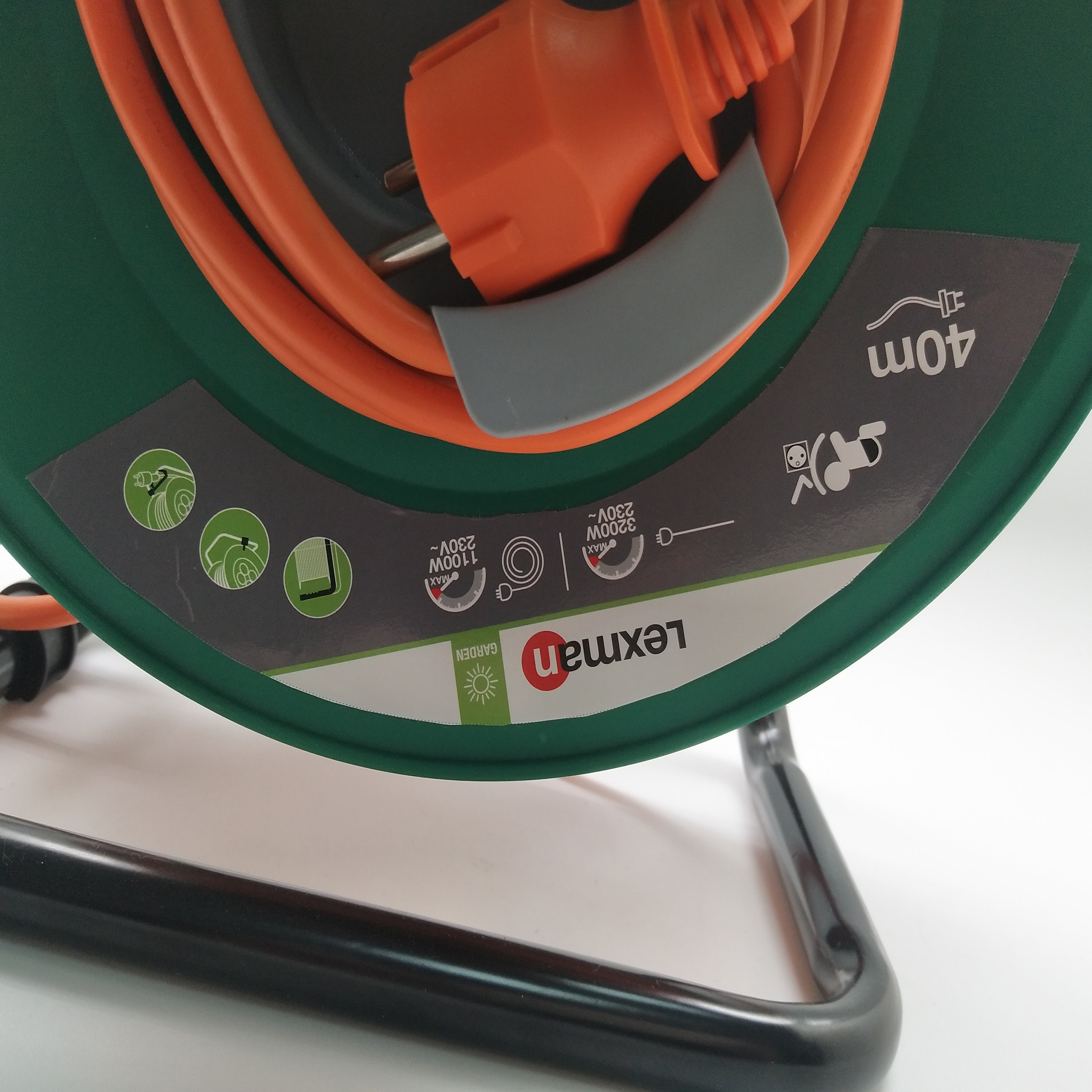 Enrouleur de câble électrique jardin L.40 m ho5vvf 3g1.5, LEXMAN - 5