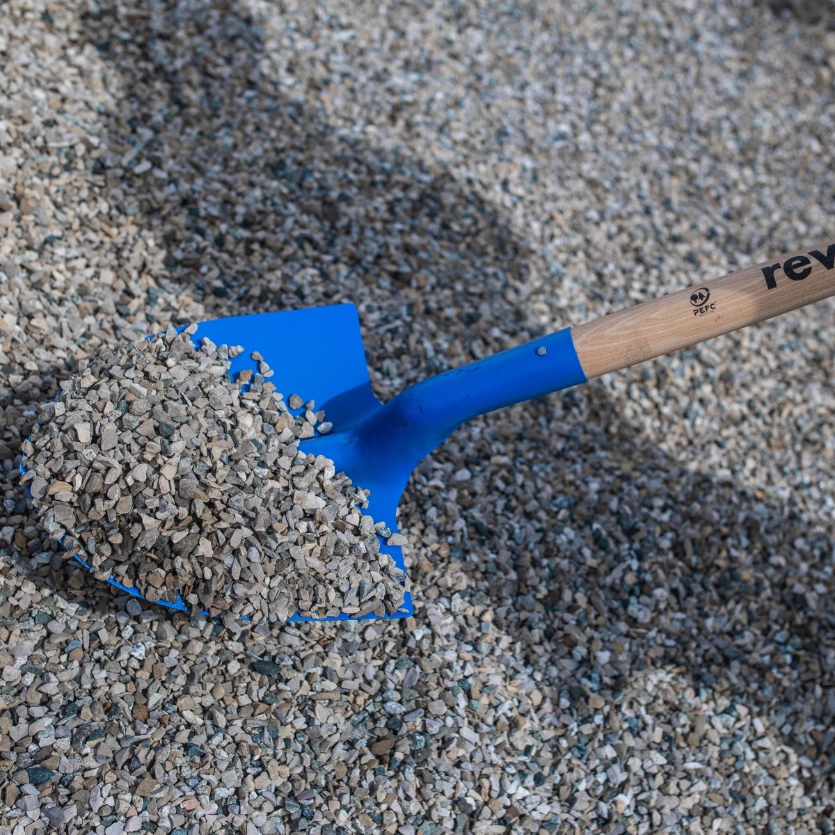 Pelle terrassier acier REVEX, manche bois L.110 cm - 3
