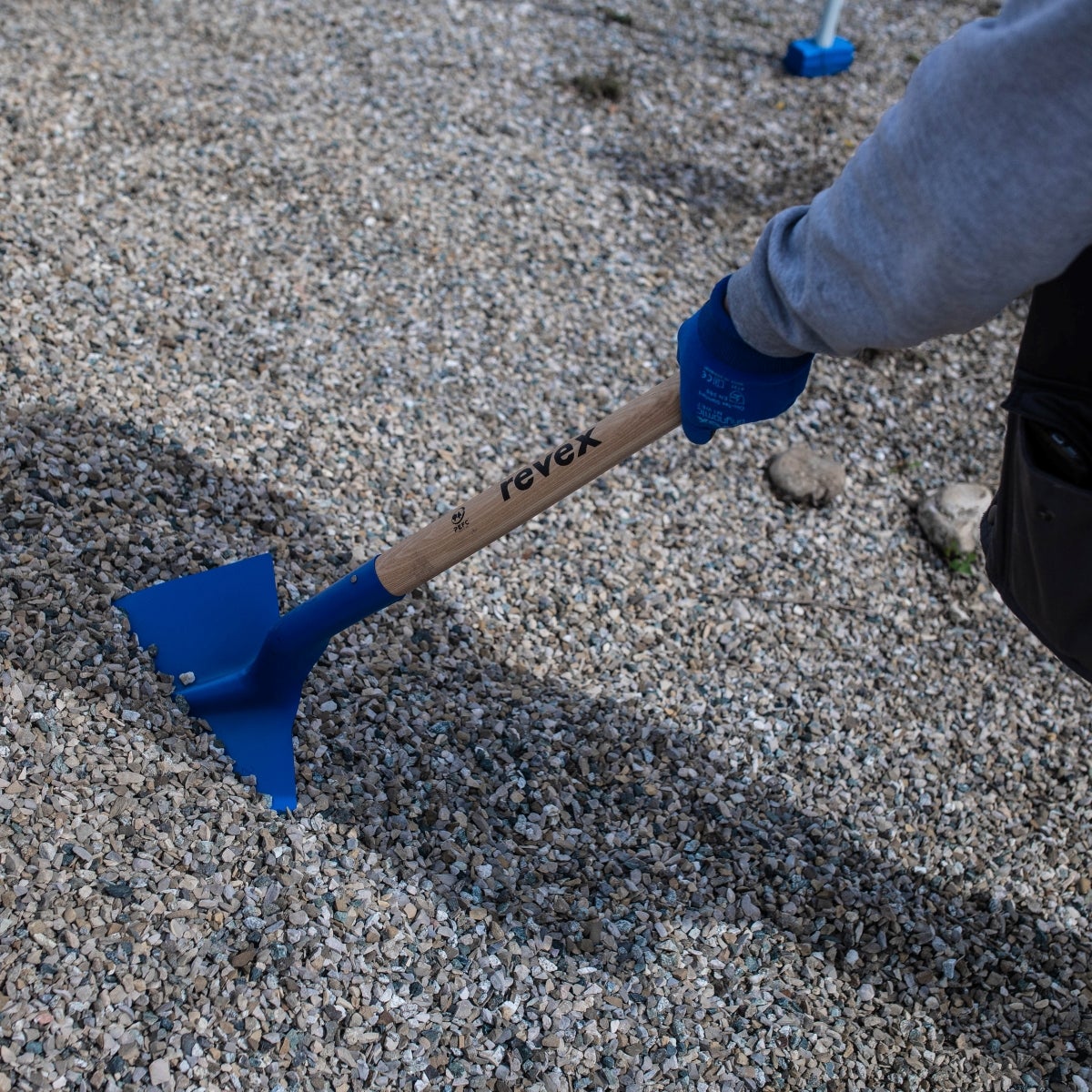 Pelle terrassier acier REVEX, manche bois L.110 cm - 4