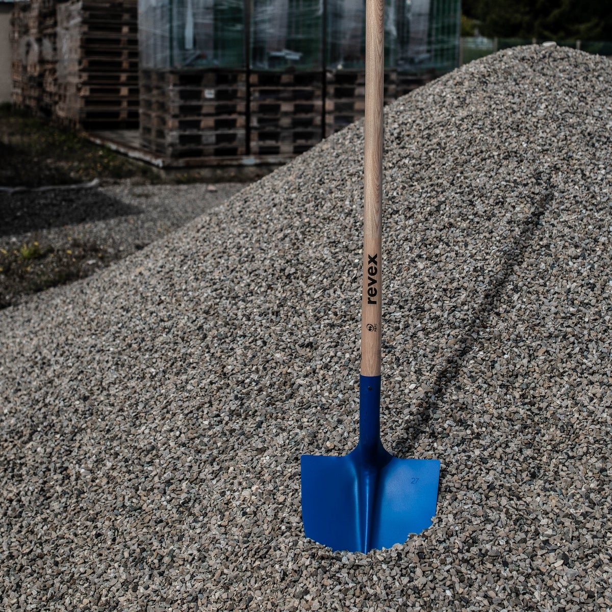 Pelle terrassier acier REVEX, manche bois L.110 cm - 5