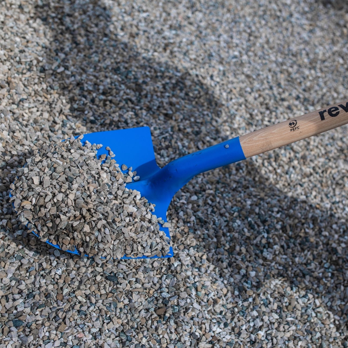 Pelle terrassier acier REVEX, manche bois L.120 cm - 4