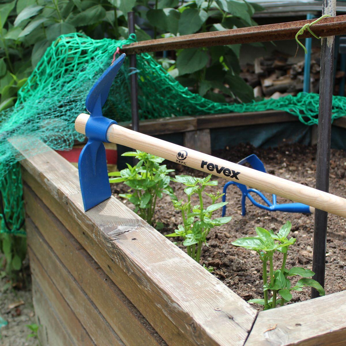 Serfouette panne et langue acier forgé REVEX manche bois L.115 cm - 5