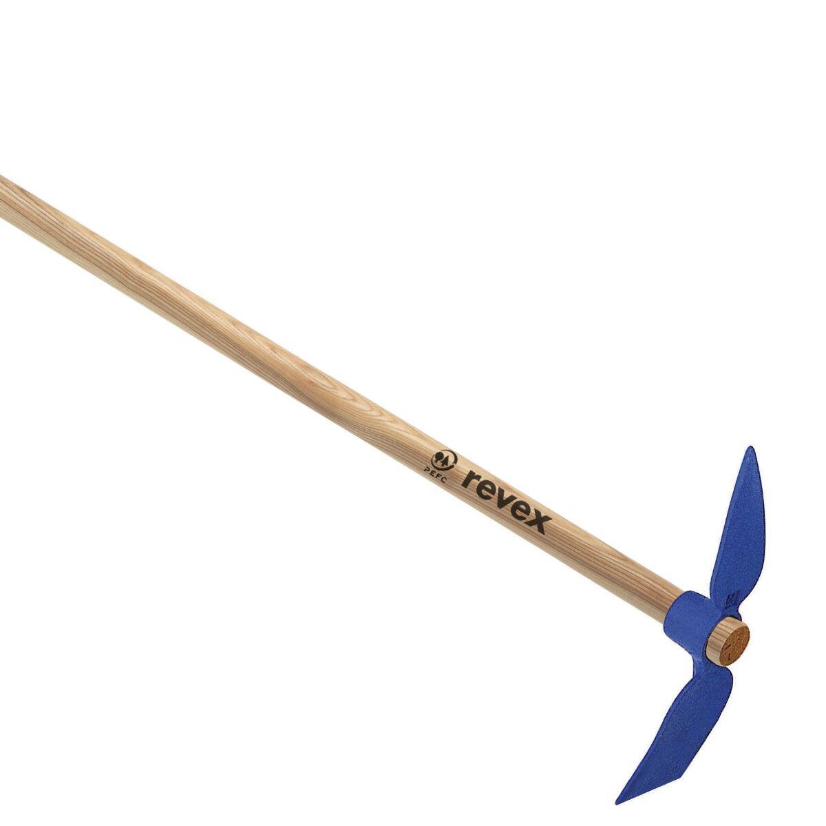 Serfouette panne et langue acier forgé REVEX manche bois L.115 cm - 3