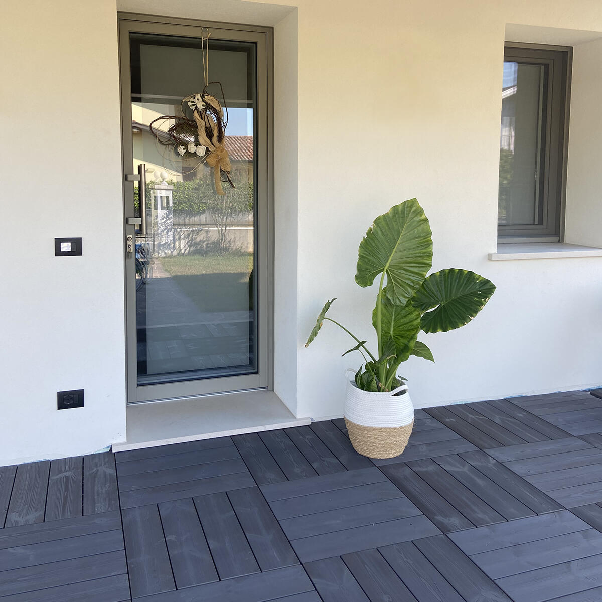 Dalle clipsable smartdeck thermowood pin THT, gris, L.60 x l.60 cm x Ep.2.5 mm - 3