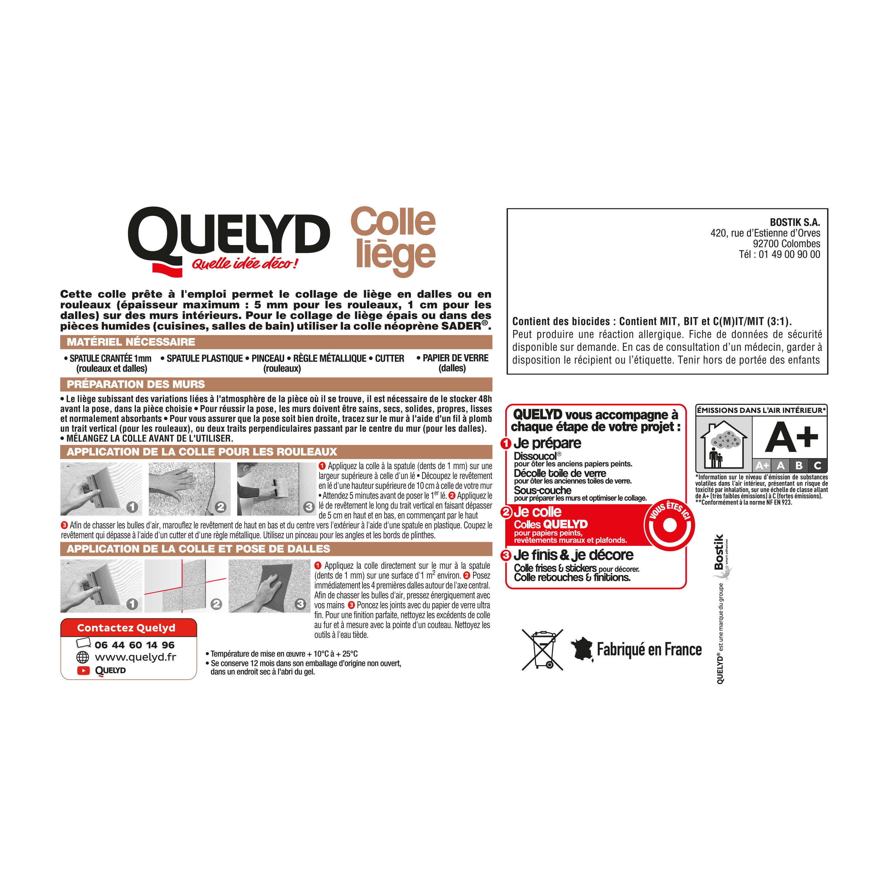 Colle liège QUELYD, 1 kg - 3