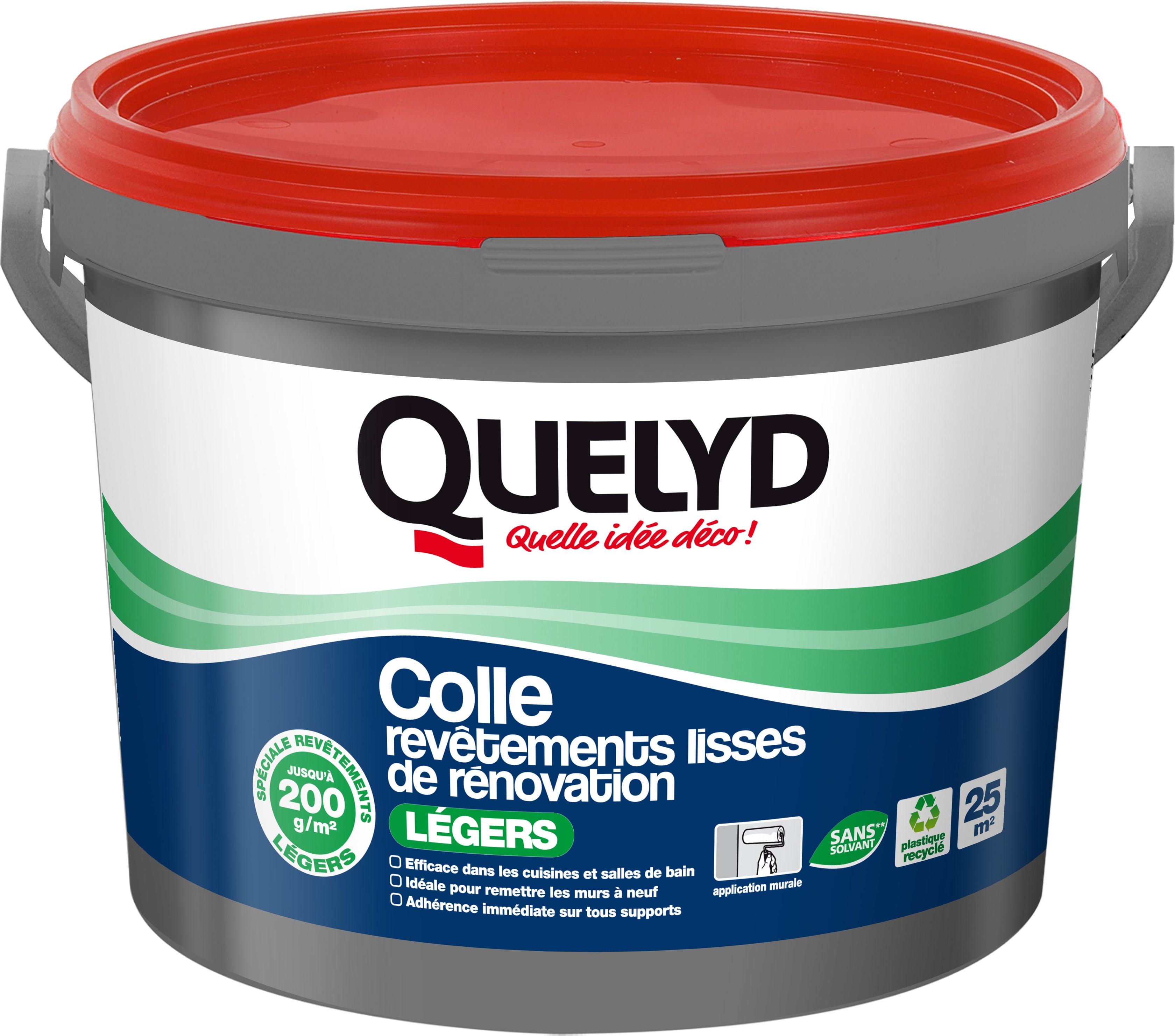 Colle Revêtements lisses de rénovation QUELYD, 5 kg - 2