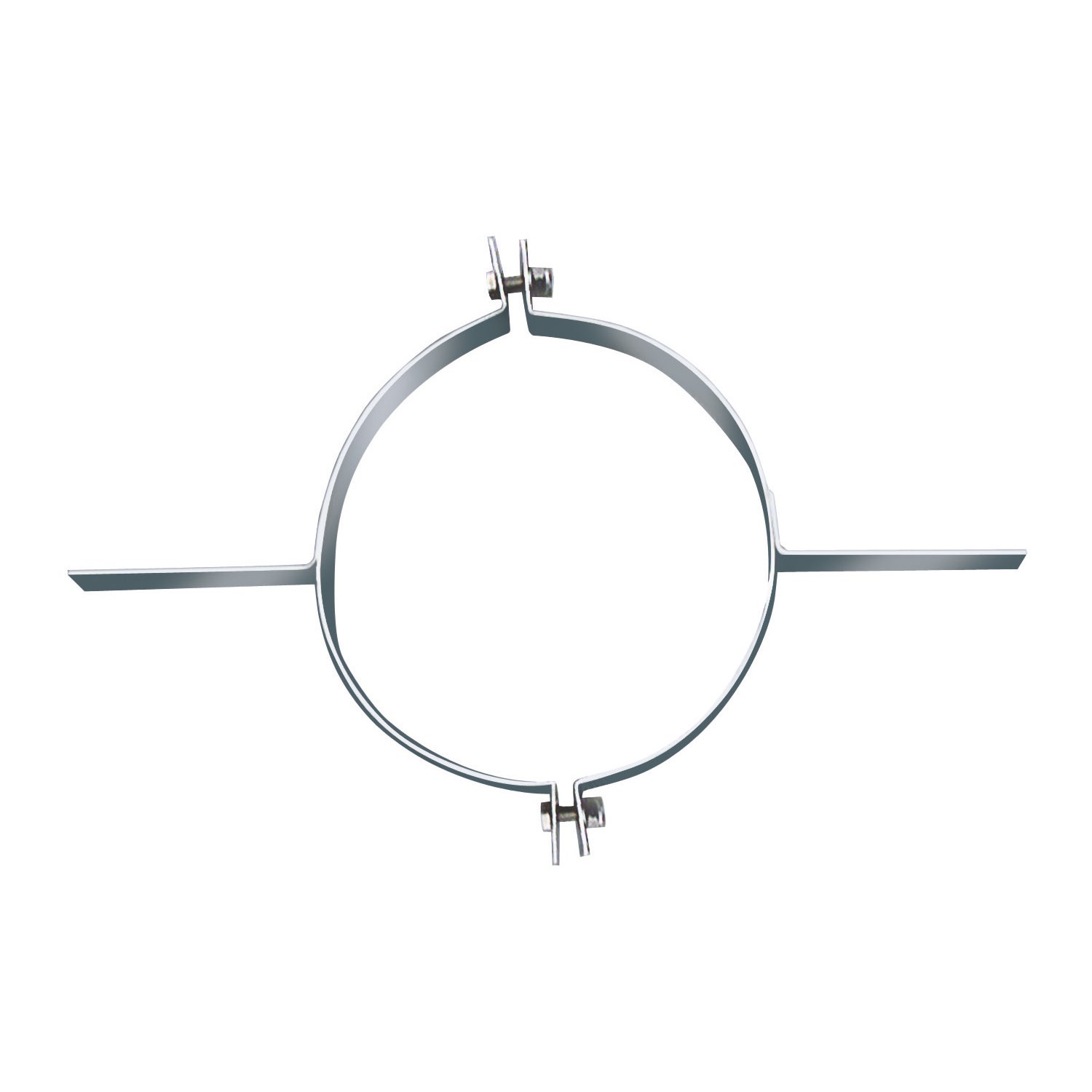 Collare Fissaggio Per Canna Fumaria In Acciaio Inox - Regolabile, Pesante, Per Camini (Diametro 100mm)