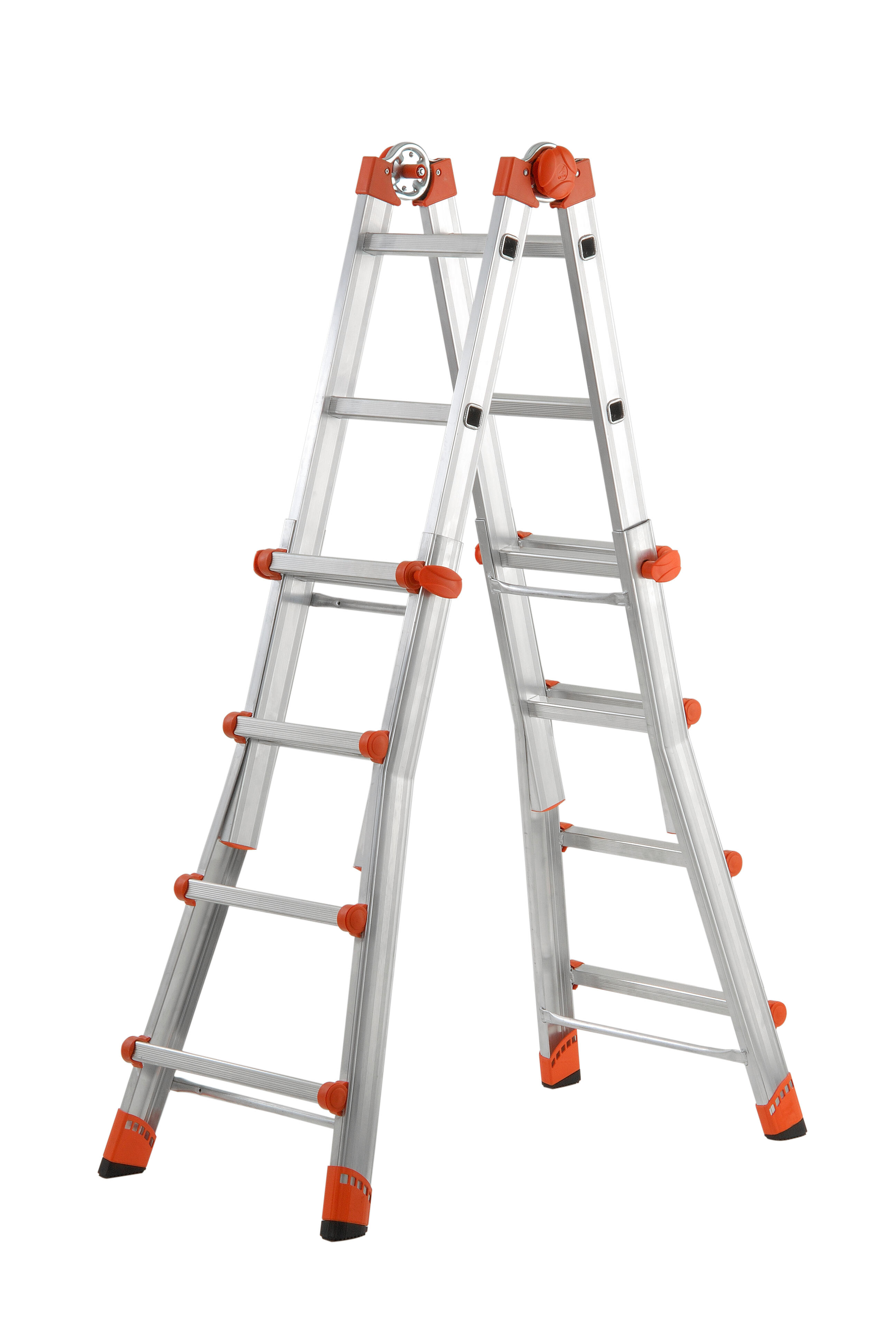 Escalera multiposición aluminio 16 peldaños GIERRE altura máxima de trabajo 4.70 m - 7