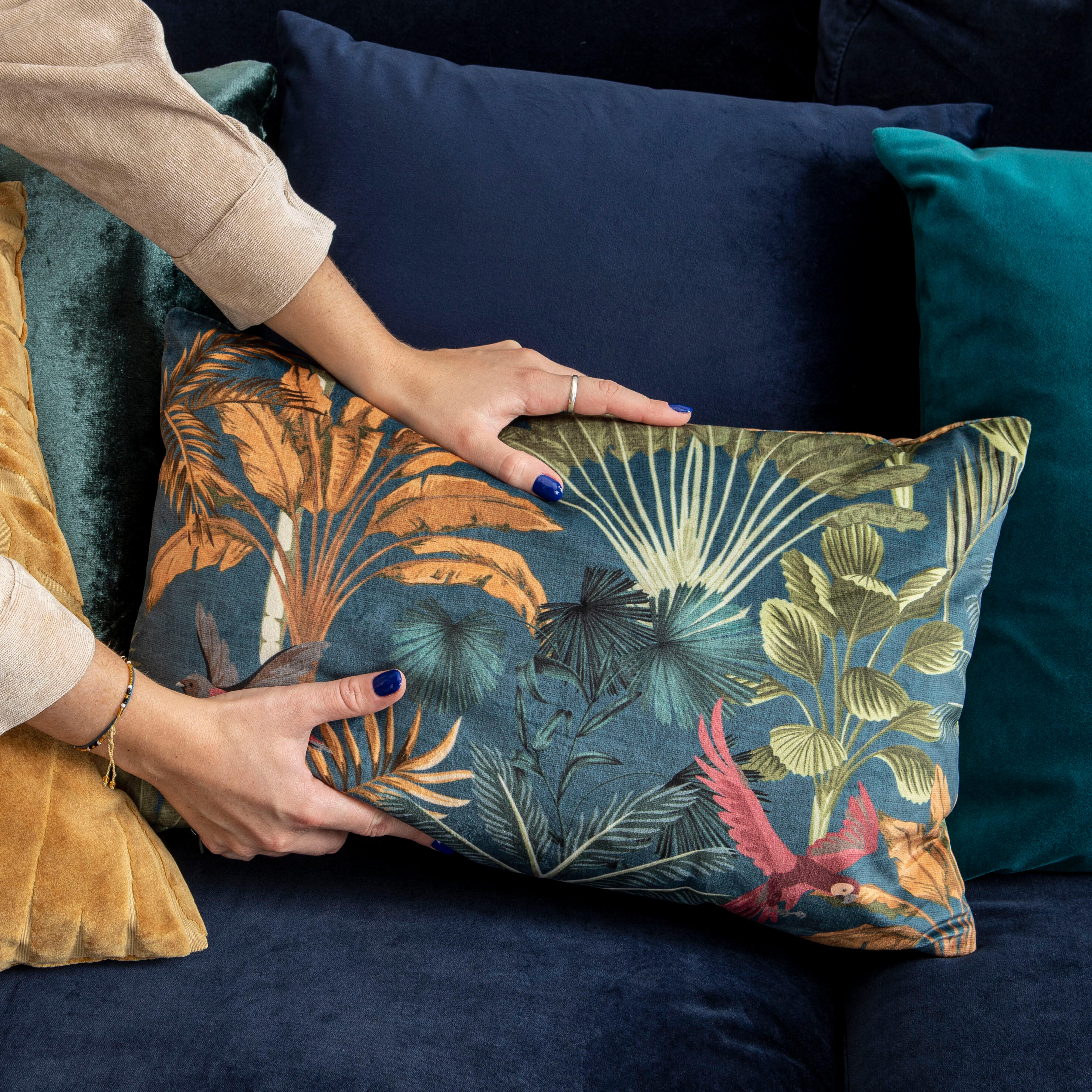 Almofada Nadjila Ibiza 30x50cm poliéster multicor Inspire - 12