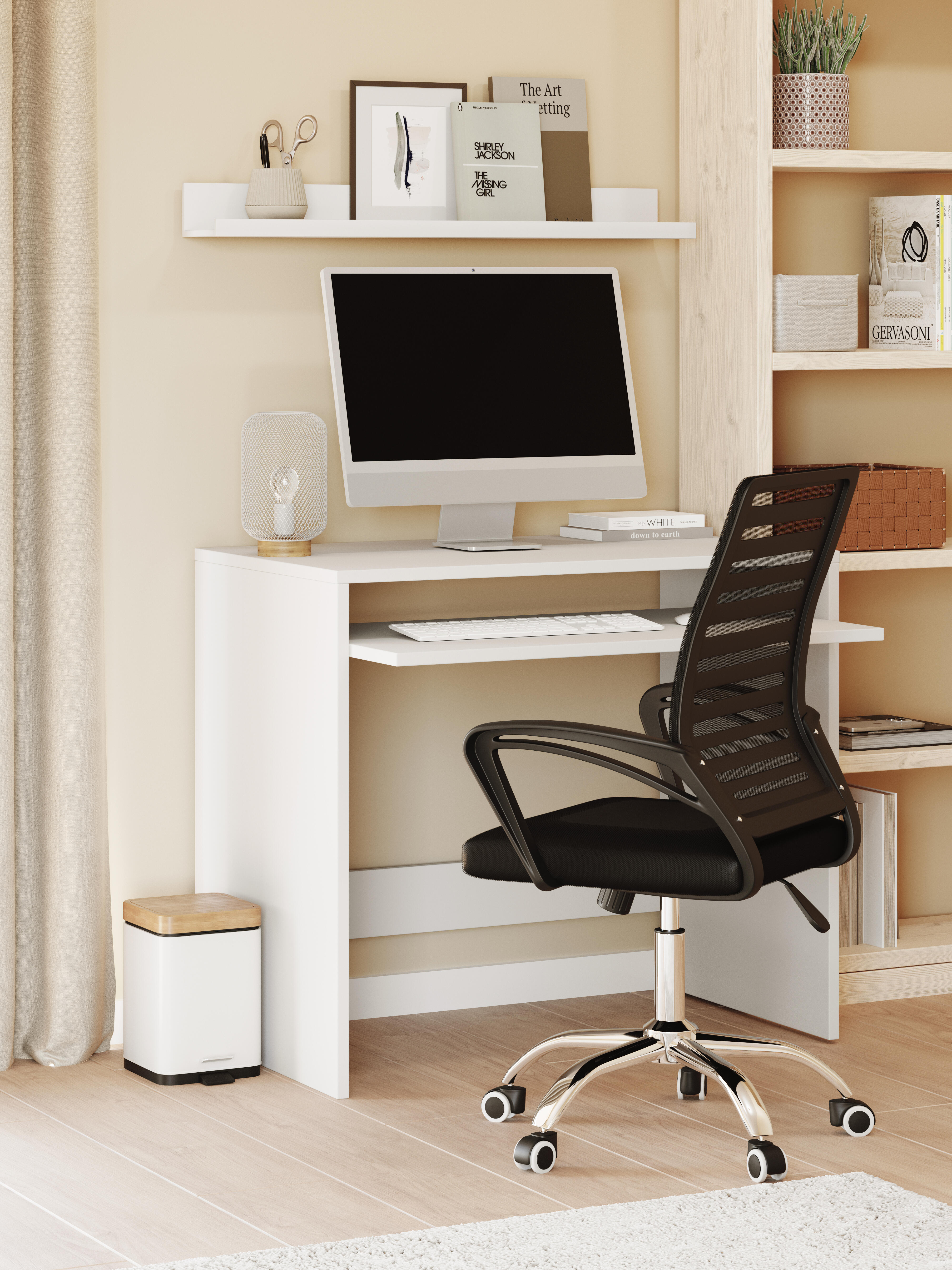 Balde do lixo SENSEA SCANDI 3L BRANCO MATE - 3