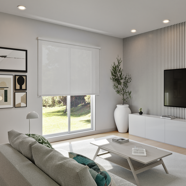 Estore de rolo translúcido Jive 150 x 190 cm branco Inspire