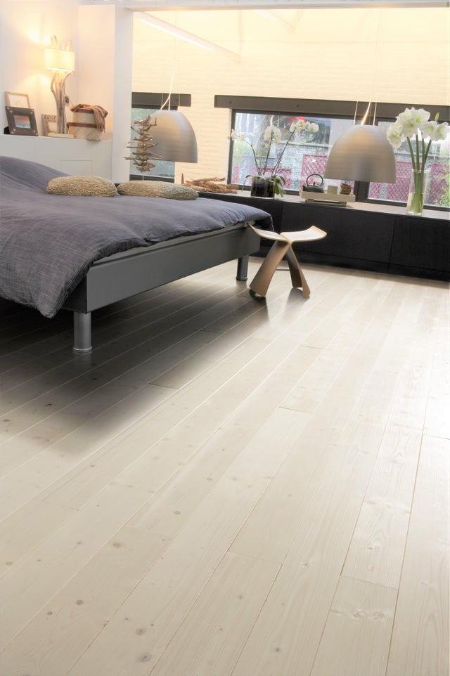 Plancher bois massif épicéa L.205 cm, l.14 cm, Ep.20 mm