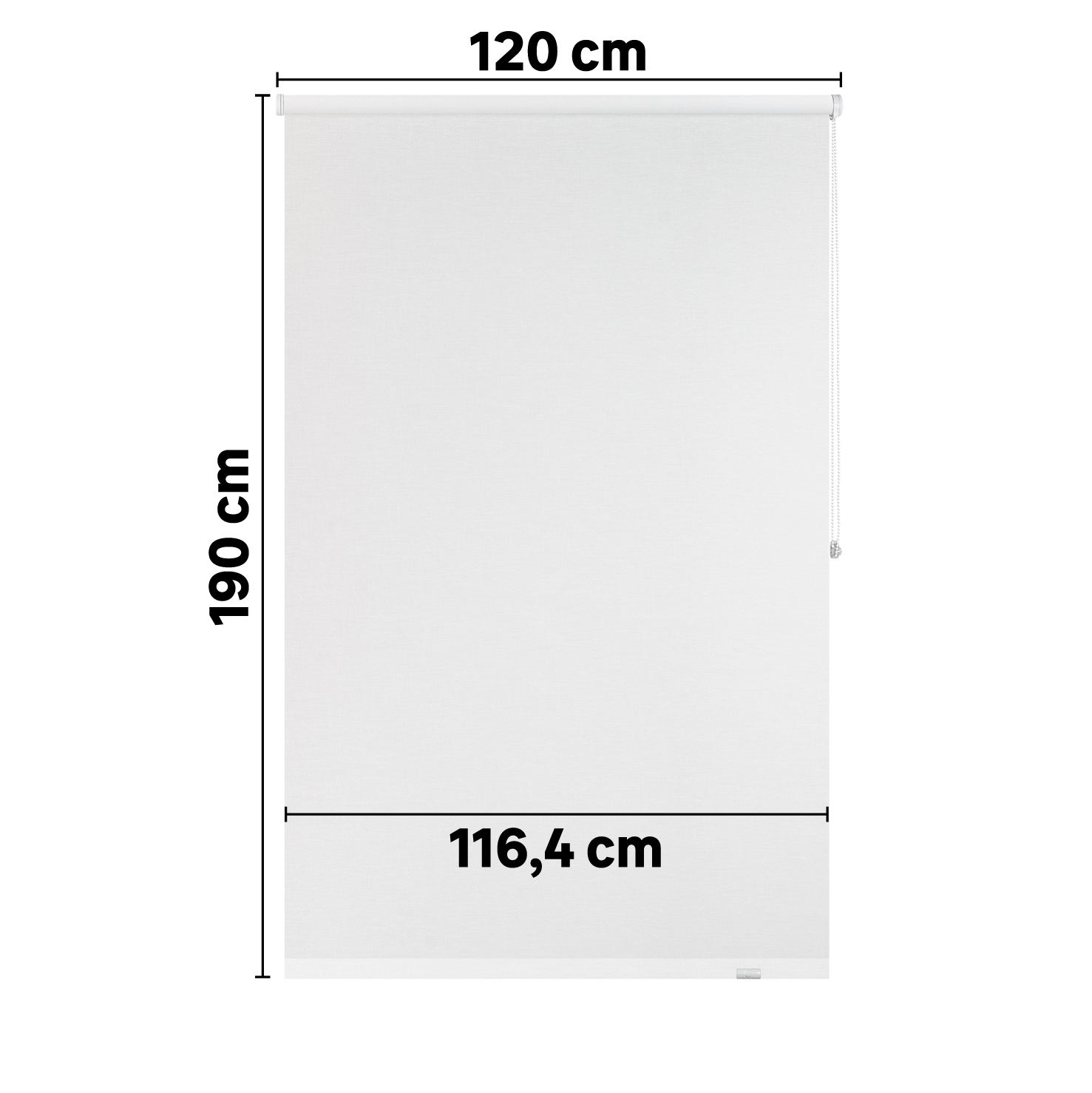 Tenda a rullo filtrante INSPIRE Jve bianco 120x190 cm - 8