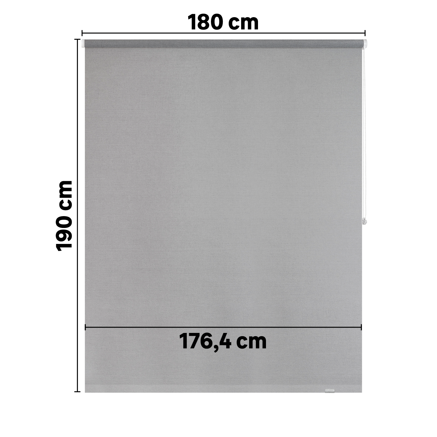 Tenda a rullo filtrante INSPIRE Jve grigio 180x190 cm - 9