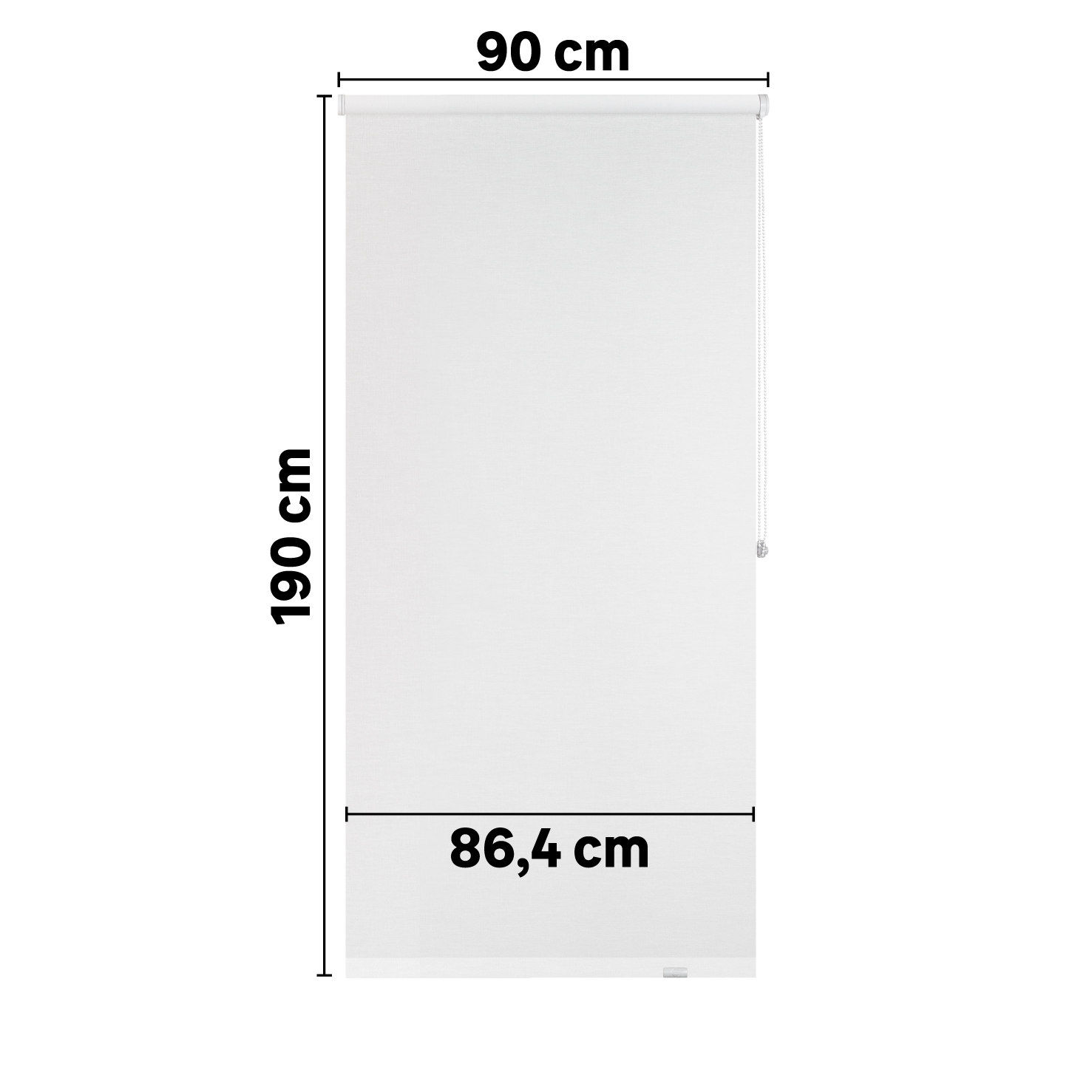 Tenda a rullo filtrante INSPIRE Jve bianco 90x190 cm - 9