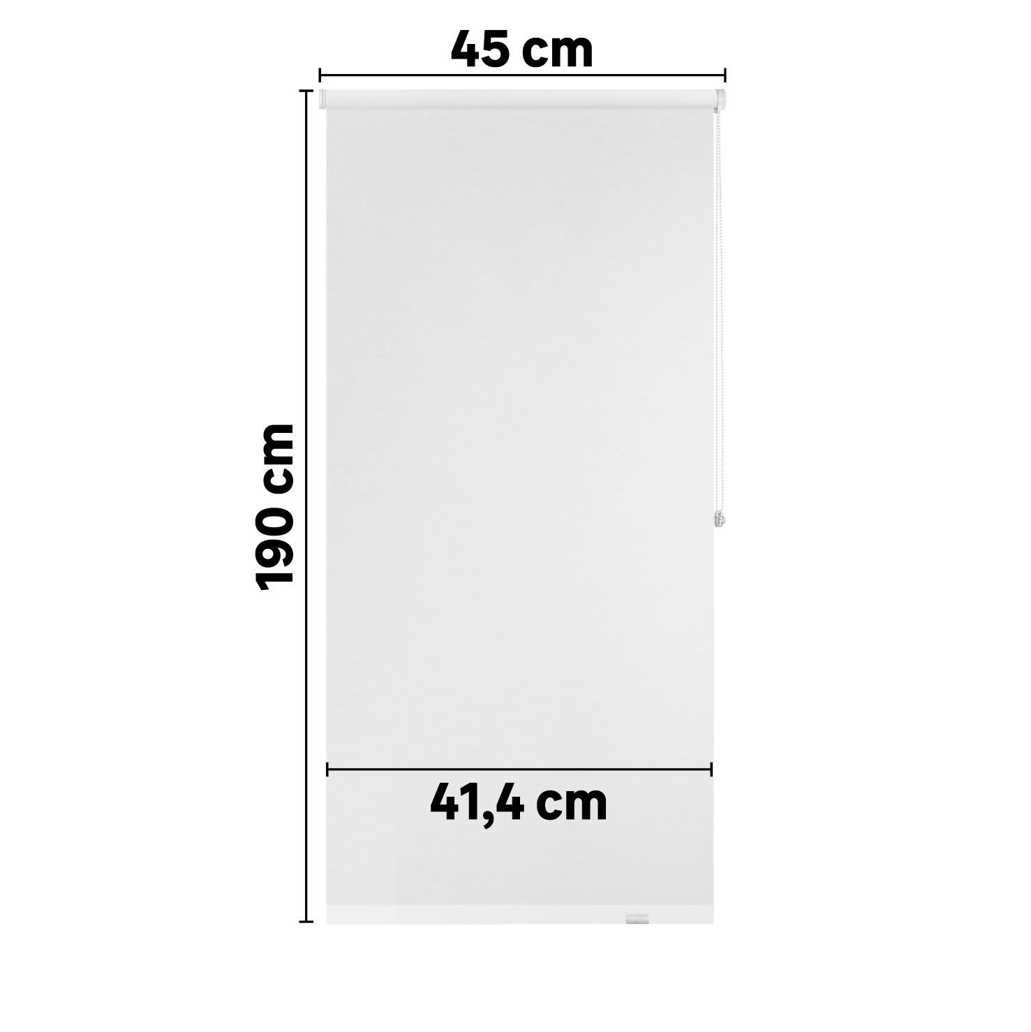Estore de rolo translúcido Jive 45 x 190 cm branco Inspire - 3