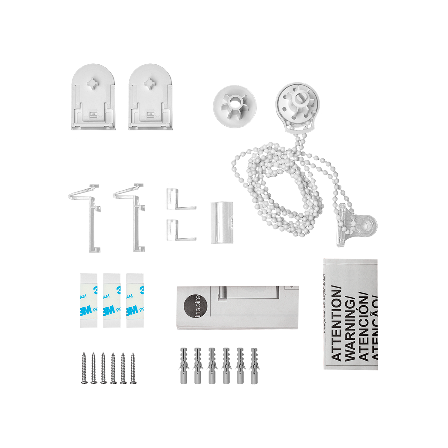 Estore de rolo translúcido Jive 45 x 190 cm branco Inspire - 8