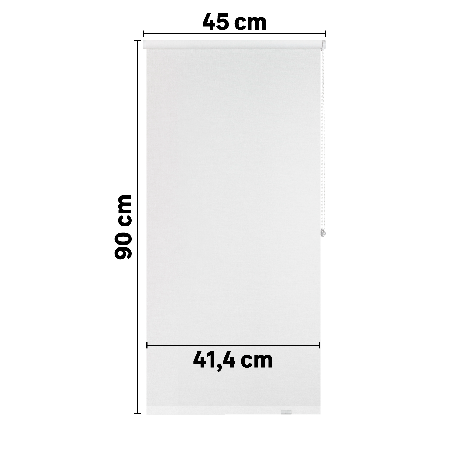 Estore de rolo translúcido Jive 45 x 90 cm branco Inspire - 5