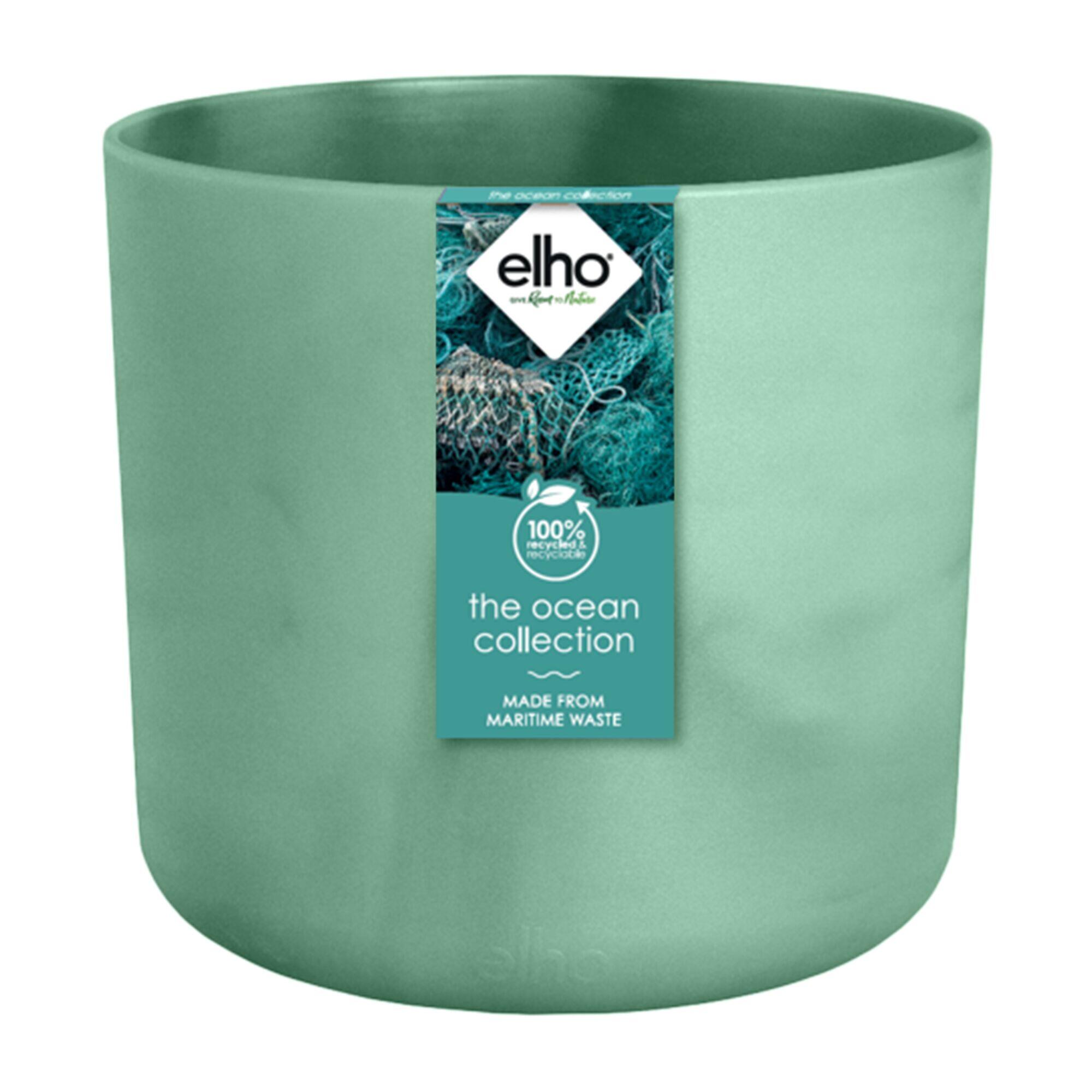 Cache pot rond ELHO D.18 x H.16.7 cm vert - 2