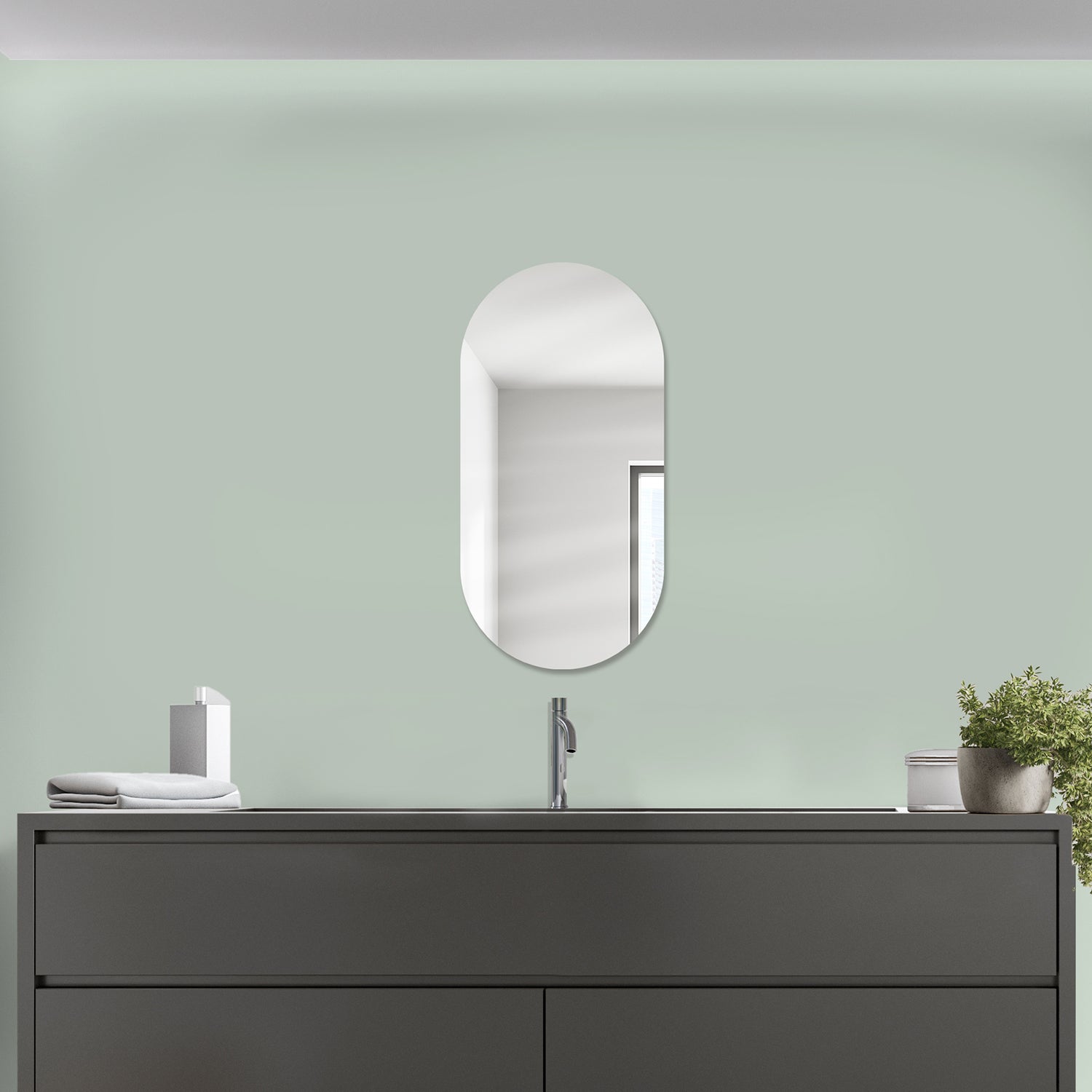 Miroir rectangulaire à composer Modulo , l. 45x H. 90cm, non réversible - 4