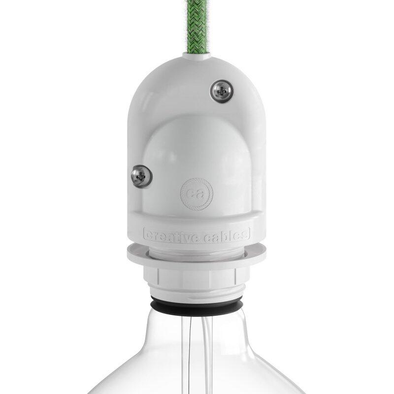 Douille électrique étanche E27 blanc Eiva, CREATIVE CABLES - 3