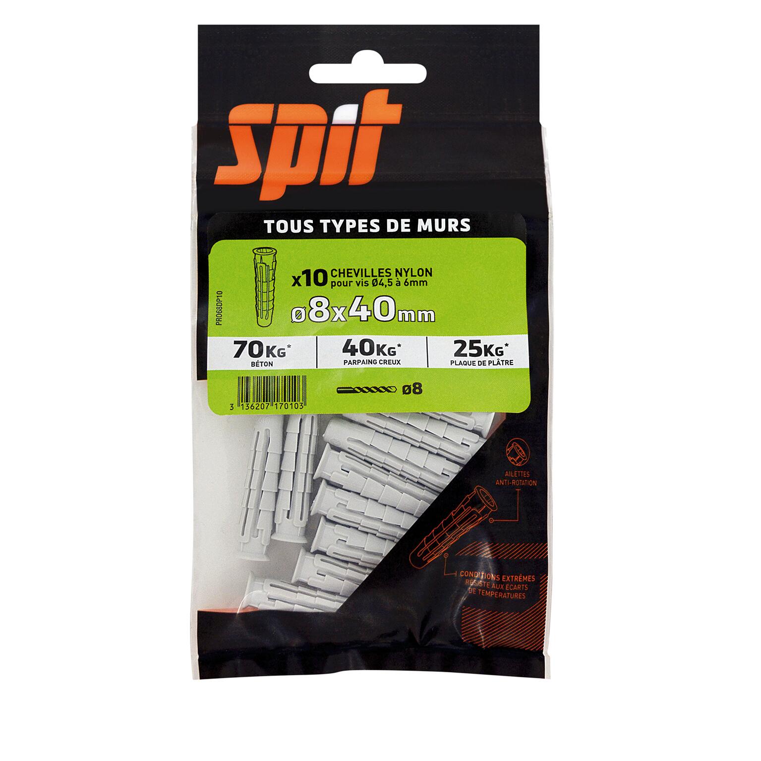 Cheville murale avec vis SPIT x L.40 mm - 3