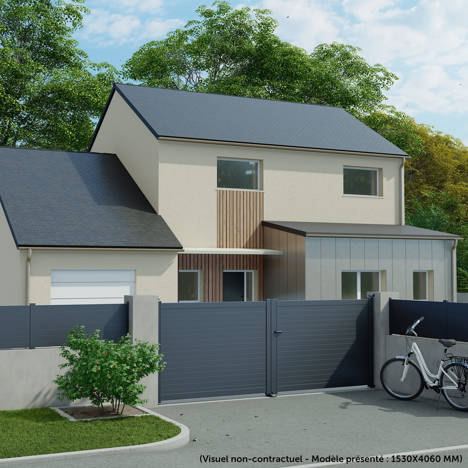 portail battant aluminium - 0