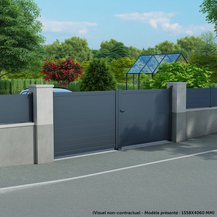 portail battant aluminium
