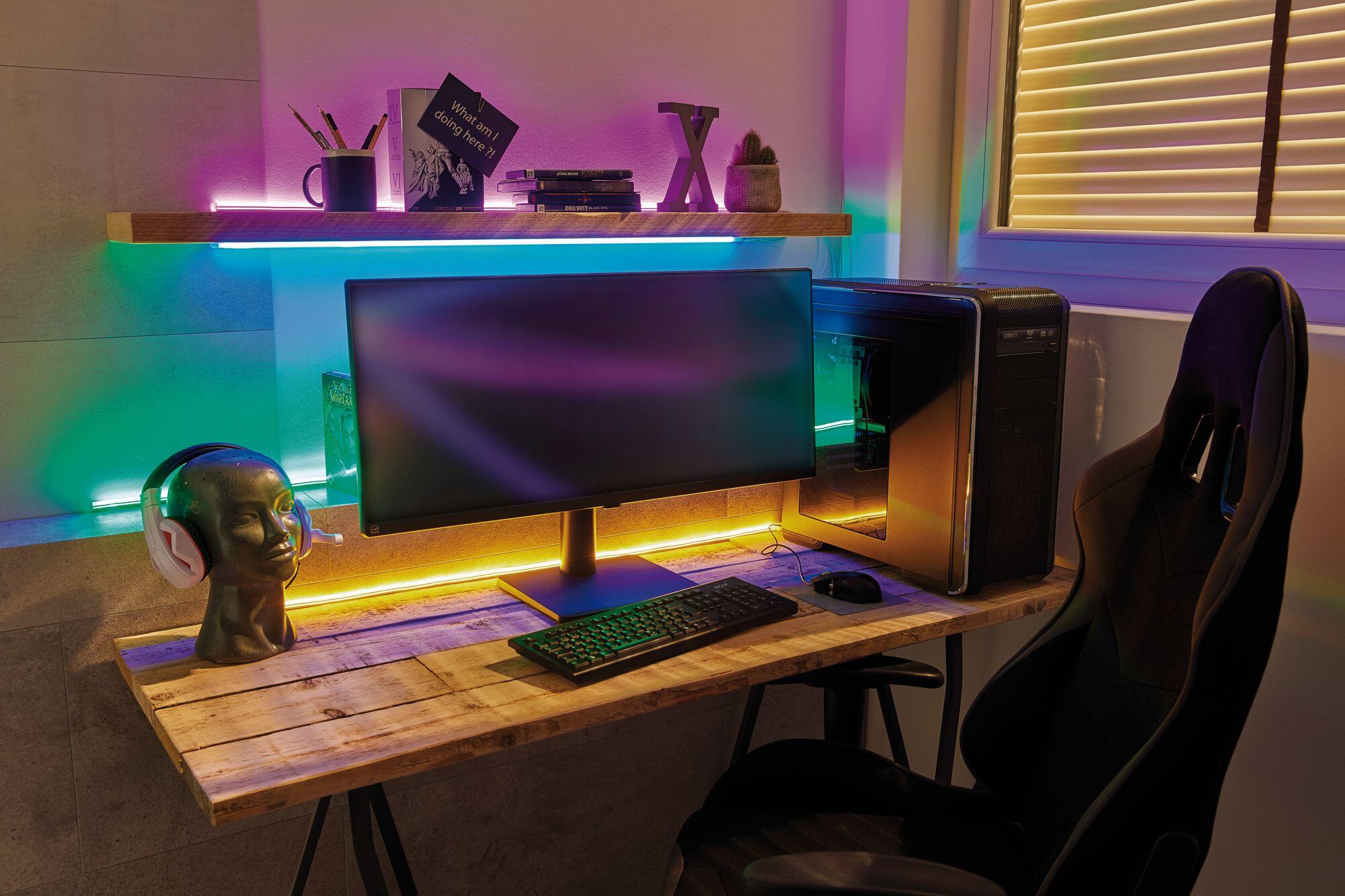 Ruban LED USB 1m Néon Colorflex orange PAULMANN - 2