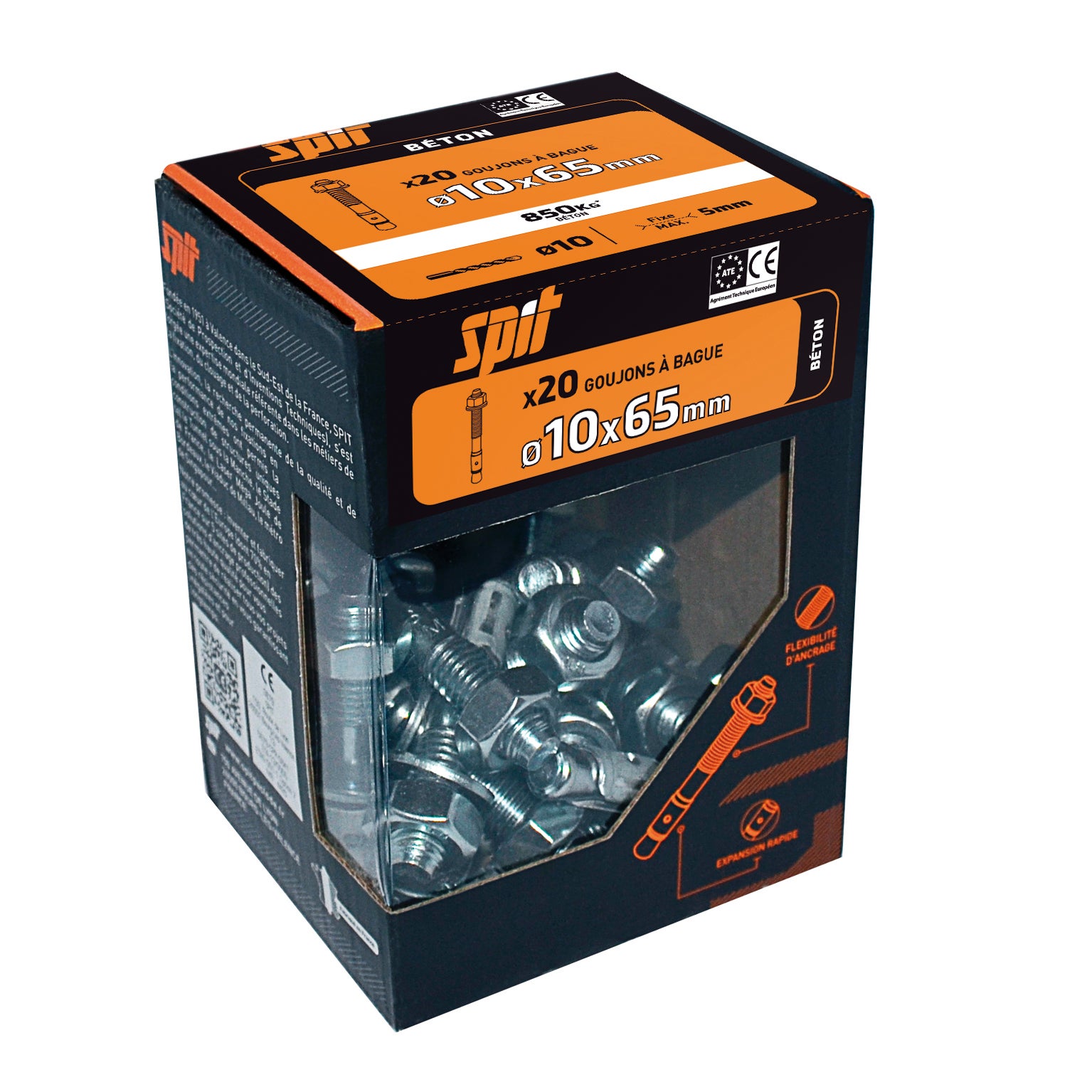 Cheville murale avec vis fix 3 SPIT x L.65 mm - 2