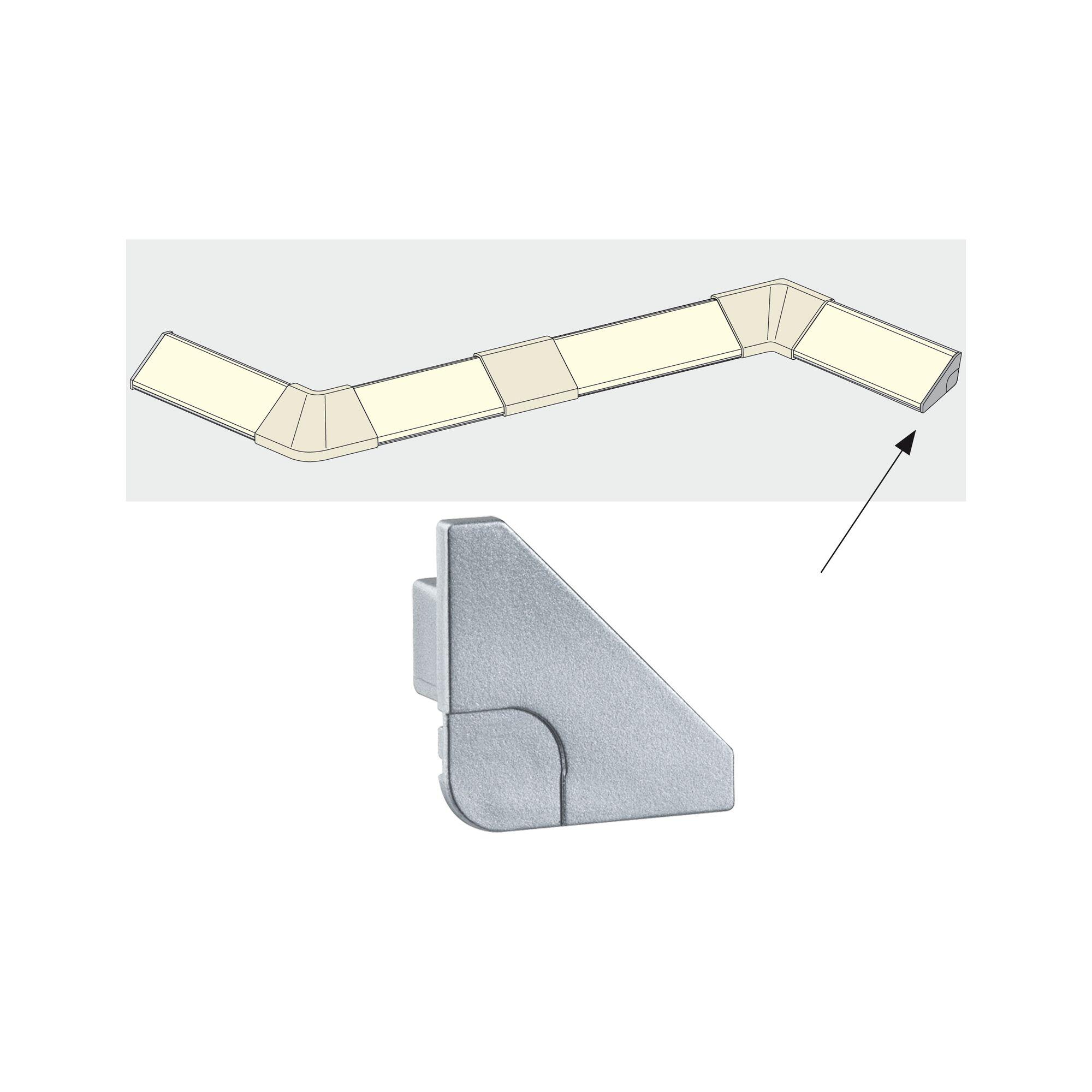 Lot de 2 embouts Delta pour profilé Duo Profil PAULMANN - 3