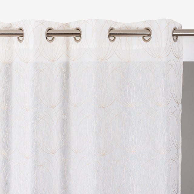 Voilage tamisant, Nymphea, beige H.240 x l.140 cm