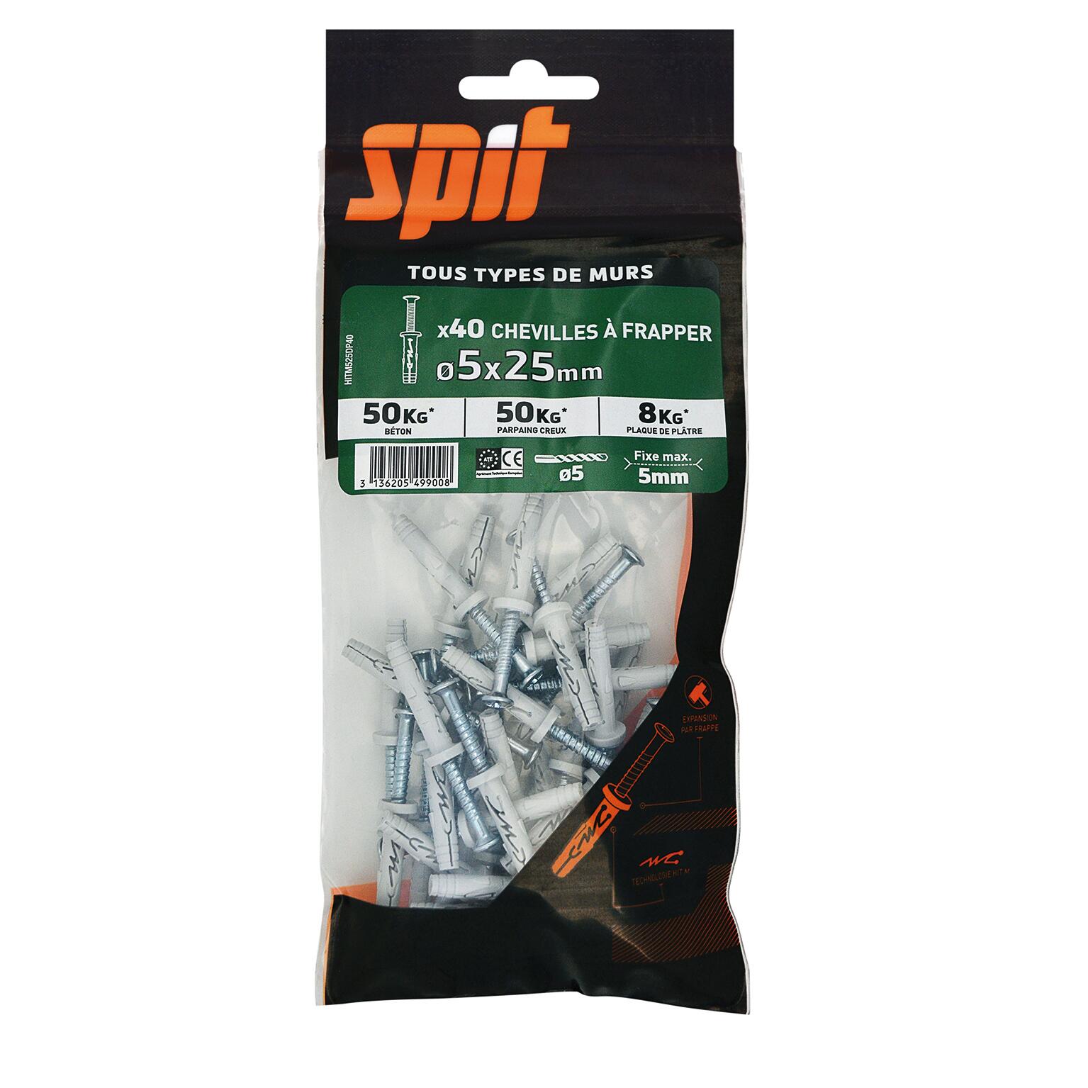 Cheville murale avec vis hit m SPIT x L.25 mm - 3