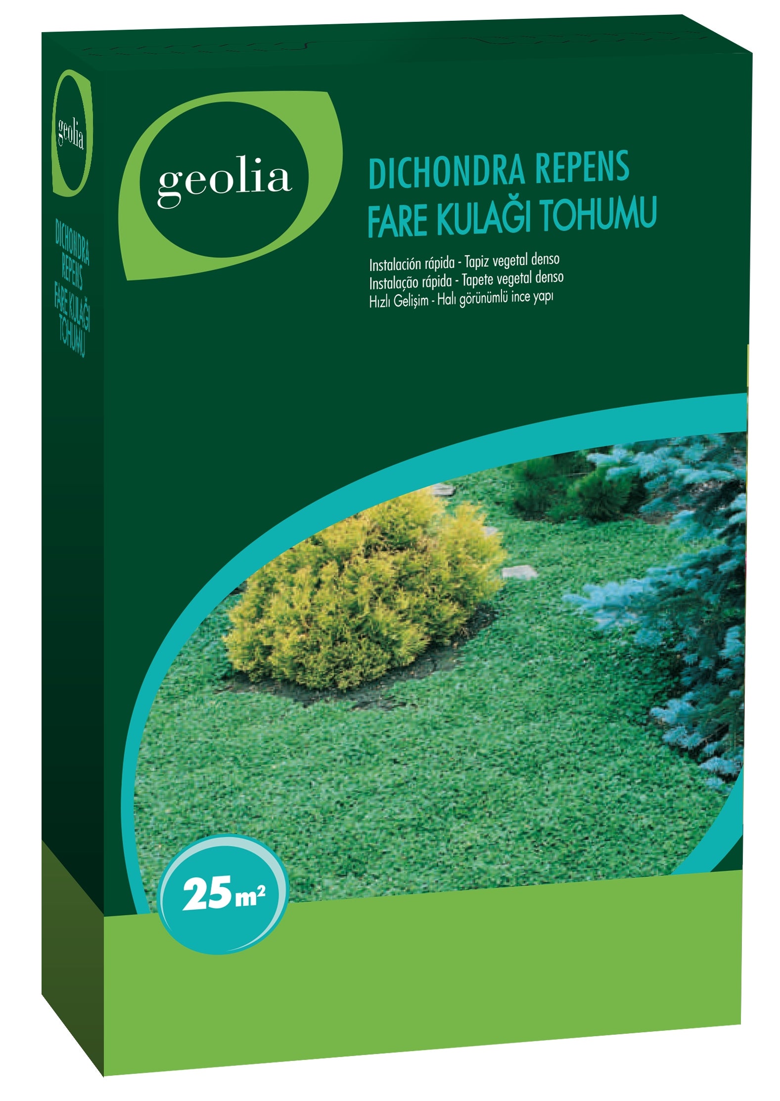 Césped dichondra repens geolia 250 gr para terrenos de hasta 25 m²