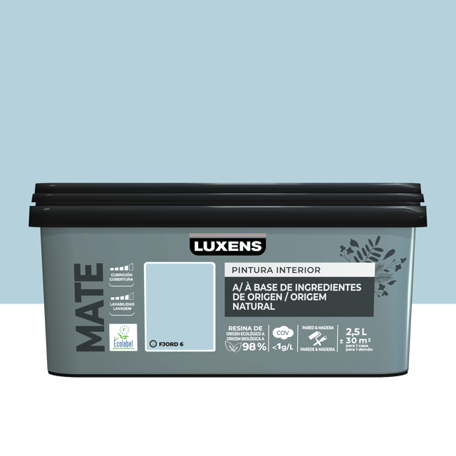 Pintura de interior LUXENS Biobase mate 2.5L fjord 6