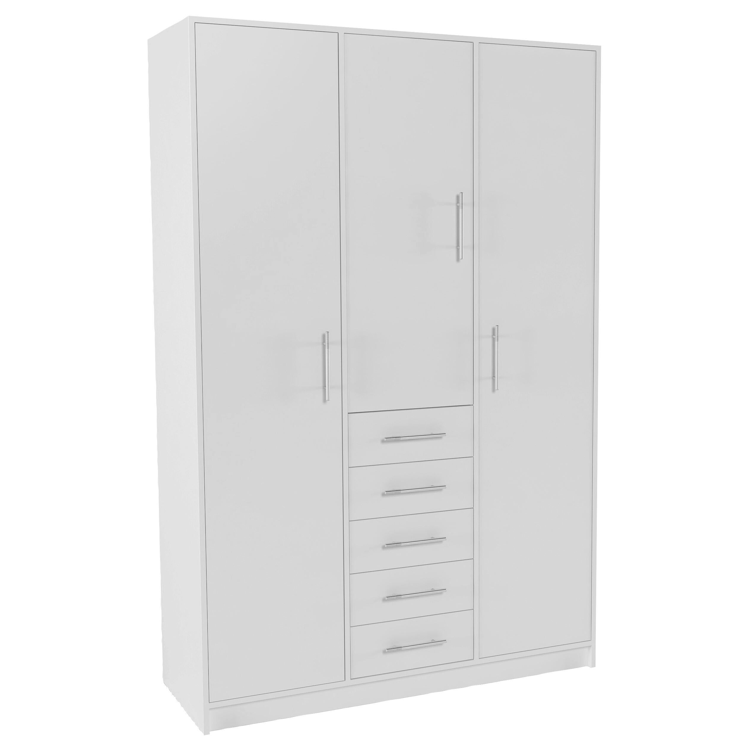 Armario puerta abatible k9235 blanco 130x200x50cm blanco