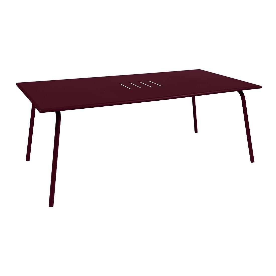 Table FERMOB 4832b9 rectangulaire rouge personnes | Leroy Merlin