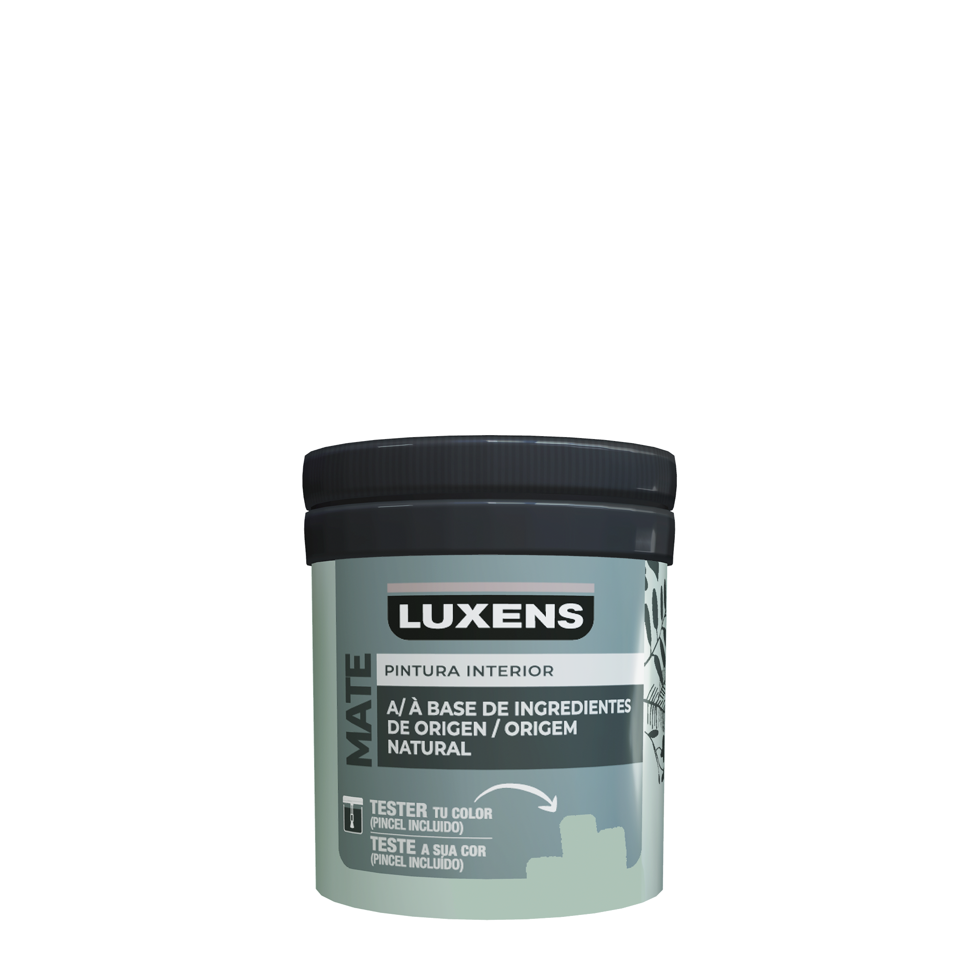 Tester de pintura Biobase LUXENS color cactus 6 mate 75ml para paredes y techos - 2